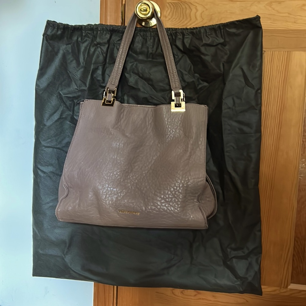 Vince Camuto taupe tote handbag